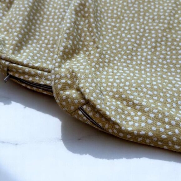 La Z Boy Mustard Yellow Throw Decor Pillow Covers Set of 2 - Picture 4 of 8